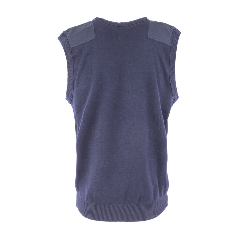 Dutch Navy Blue Wool V-Neck Sweater Vest | Issued, , large image number 4